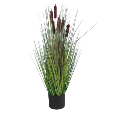 TYPHA ANGUSTIFOLIA GRASS 20069 Τεχνητό Διακοσμητικό Φυτό Γρασίδι της Τύφας Υ90cm