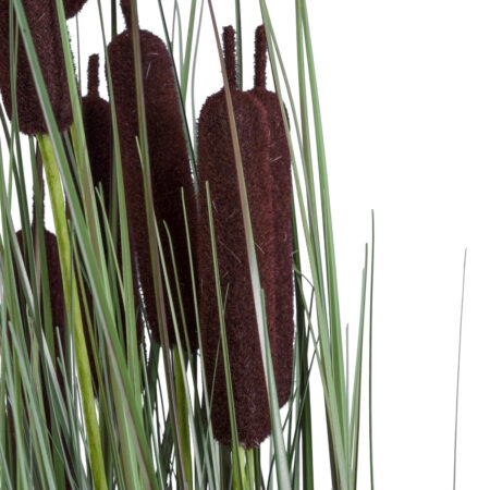 TYPHA ANGUSTIFOLIA GRASS 20069 Τεχνητό Διακοσμητικό Φυτό Γρασίδι της Τύφας Υ90cm - Τεχνητά Γρασίδια και Χόρτα Sticky 1