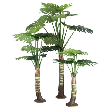 MONSTERA SET 20090 - Τεχνητό Διακοσμητικό Σετ Φυτών Μονστέρα A:Υ300cm B:Υ200cm C:Υ150cm - Τεχνητά Φυτά και Δέντρα