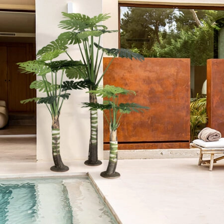 MONSTERA SET 20090 - Τεχνητό Διακοσμητικό Σετ Φυτών Μονστέρα A:Υ300cm B:Υ200cm C:Υ150cm - Τεχνητά Φυτά και Δέντρα Sticky 2
