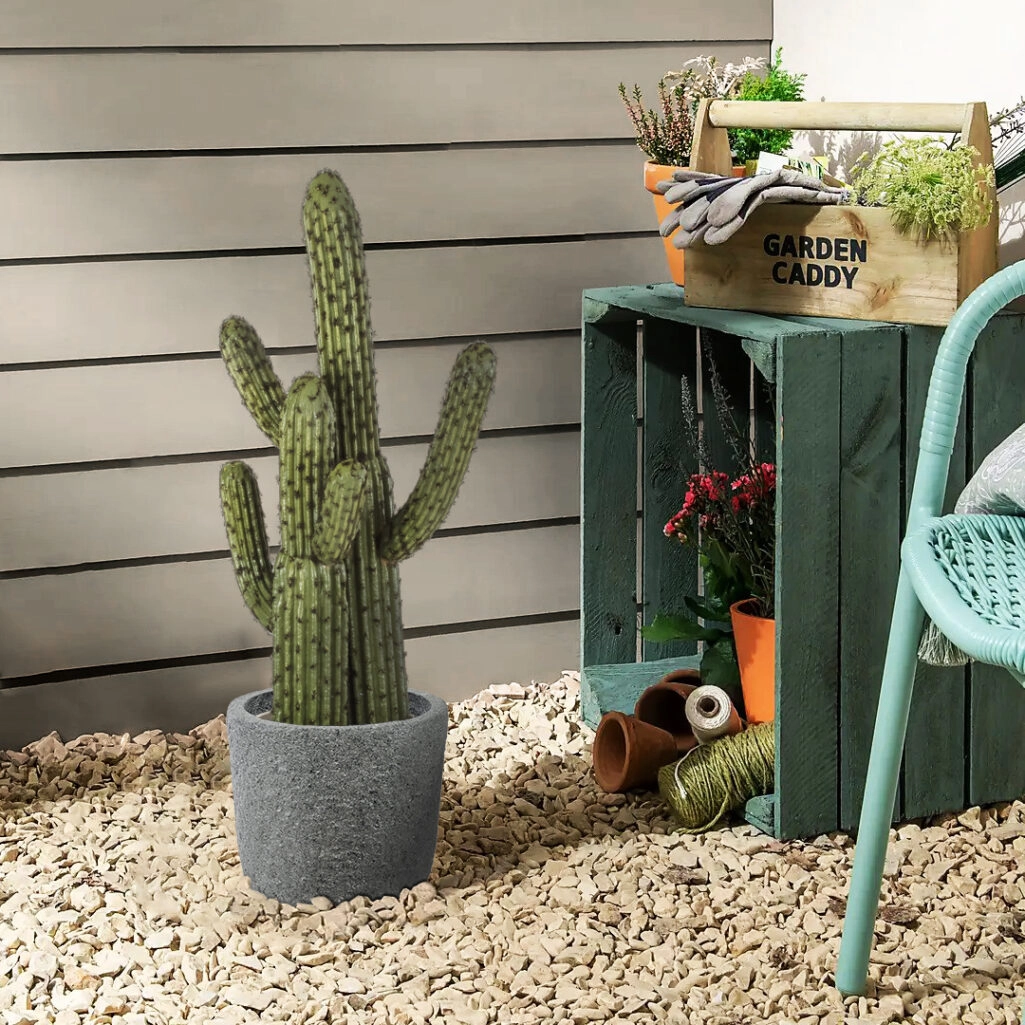 CARNEGIEA CACTUS 20100 Τεχνητό Διακοσμητικό Φυτό Κάκτος Σαγκουάρο Υ63cm