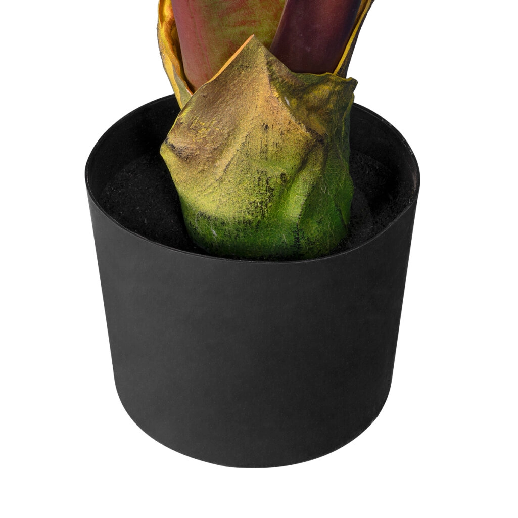 BLOODY BANANA TREE 20117 - Τεχνητό Διακοσμητικό Φυτό Αιματόφυλλη Μπανανιά - Μπανανόδεντρο Υ160cm