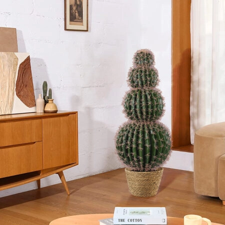 FEROCACTUS 20138 Τεχνητό Διακοσμητικό Φυτό Φερόκακτος Υ95cm - Τεχνητοι Κακτοι Sticky 2