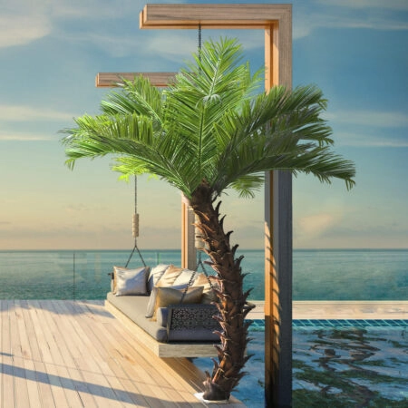 PHOENIX ROEBELENII PALM TREE 20188 Τεχνητό Διακοσμητικό Φυτό Φοινικόδεντρο Ρομπελίνι Εξωτερικού Χώρου IP68 UV Certified Protection Υ400cm - Τεχνητοι Φοινικες Sticky 3