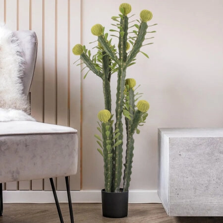 CEREUS JAMACARU CACTUS 20193 Τεχνητό Διακοσμητικό Φυτό Κάκτος Κηρίος Υ120cm - Τεχνητοι Κακτοι Sticky 4