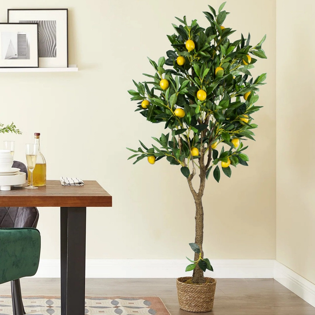 LEMON TREE 20214 Τεχνητό Διακοσμητικό Δέντρο Λεμονιά Υ165cm