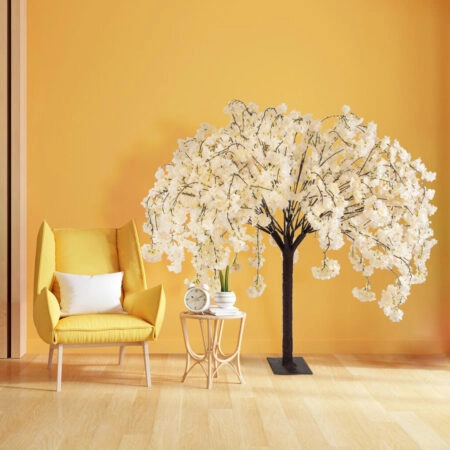 SALMON CHERRY BLOSSOM TREE 20358 Τεχνητό Διακοσμητικό Δέντρο Μπεζ Άνθος Κερασιάς Υ140cm - Τεχνητα Ανθισμένα Δεντρα Sticky 4