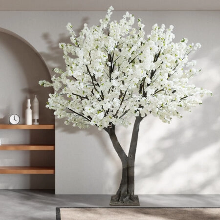 BIANCA CHERRY BLOSSOM TREE 20362 Τεχνητό Διακοσμητικό Δέντρο Λευκό Άνθος Κερασιάς Υ350cm - Τεχνητα Ανθισμένα Δεντρα Sticky 4