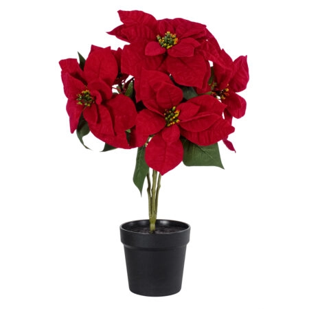 CHRISTMAS FLOWER EUPHORBIA 20365 Τεχνητό Διακοσμητικό Χριστουγεννιάτικο Λουλούδι Αλεξανδρινό Υ49cm - Τεχνητα Ανθισμένα Δεντρα