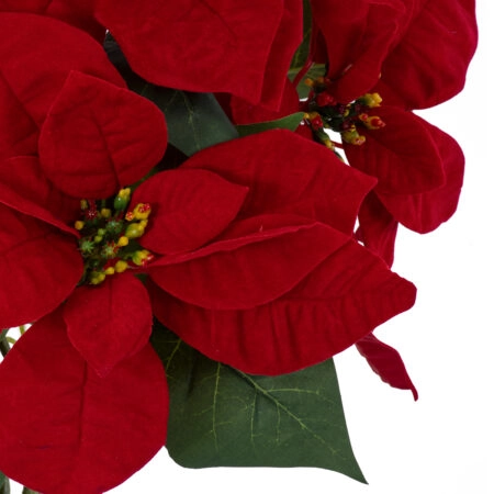 CHRISTMAS FLOWER EUPHORBIA 20365 Τεχνητό Διακοσμητικό Χριστουγεννιάτικο Λουλούδι Αλεξανδρινό Υ49cm - Τεχνητα Ανθισμένα Δεντρα Sticky 2