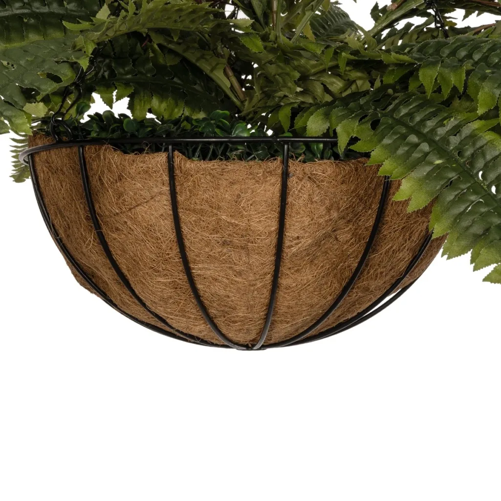 FERN HANGING PLANT 20622 Τεχνητό Κρεμαστό Διακοσμητικό Φυτό Φτέρης Π90 x Μ90 x Y70cm