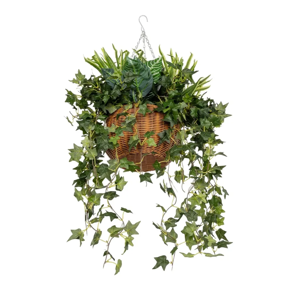 VARIOUS HANGING PLANT 20623 Τεχνητό Κρεμαστό Διακοσμητικό Φυτό Φτέρης Π60 x Μ60 x Y70cm