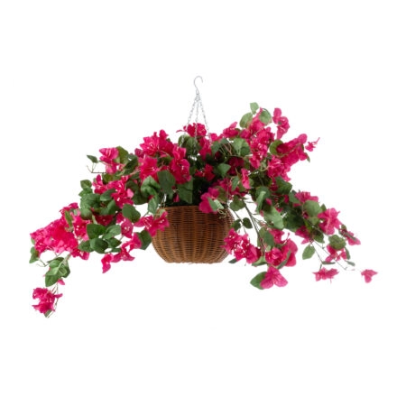RHODODENDRON HANGING PLANT 20634 Τεχνητό Κρεμαστό Διακοσμητικό Φυτό Τριανταφυλλιάς Y60cm - Πρασινάδες - Κρεμαστά φυτά Sticky 1