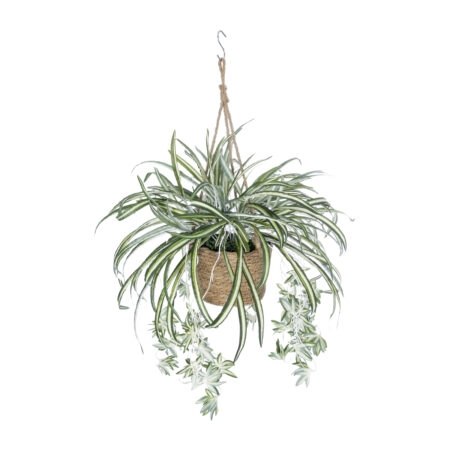 CHLOROPHYTUM COMOSUM HANGING PLANT 20638 Τεχνητό Κρεμαστό Διακοσμητικό Χλωρόφυτο  Y50cm