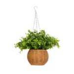 EUCALYPTUS HANGING PLANT 20640 Τεχνητό Κρεμαστό Διακοσμητικό Φυτό Φτέρης Π45 x Μ45 x Y30cm