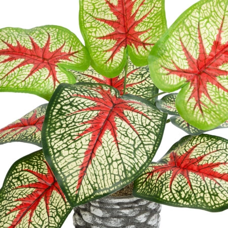 CALADIUM 20891 Τεχνητό Διακοσμητικό Φυτό Τροπικό Φυτό Καλάδιο Φ40 x Υ33cm - Τροπικα και Ιδιαιτερα Τεχνητα φυτα Sticky 1