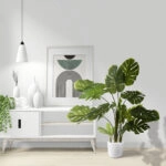 MONSTERA 20973 - Τεχνητό Διακοσμητικό Φυτό Μονστέρα Φ120 x Υ140cm