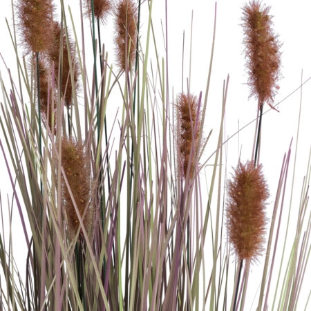 BROWN LAGURUS 21099 Διακοσμητικό Φυτό Καφέ Λαγοουρά Υ70cm - Τεχνητά Γρασίδια και Χόρτα Sticky 1