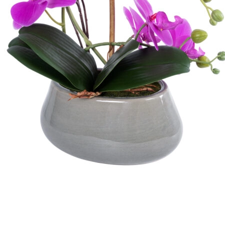 HOT PINK ORCHID 21119 Διακοσμητικό Φυτό  Έντονο Ροζ Ορχιδέα Υ43cm - Τεχνητες Ορχιδεες Sticky 2