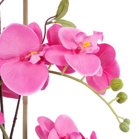 PINK ORCHID 21121 Διακοσμητικό Φυτό Έντονο Ροζ Ορχιδέα Υ43cm - Τεχνητες Ορχιδεες Sticky 1