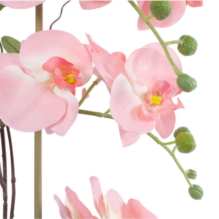 SALMON PINK ORCHID 21122 Διακοσμητικό Φυτό Ροζ-Πορτοκαλί Ορχιδέα Υ43cm - Τεχνητες Ορχιδεες Sticky 1