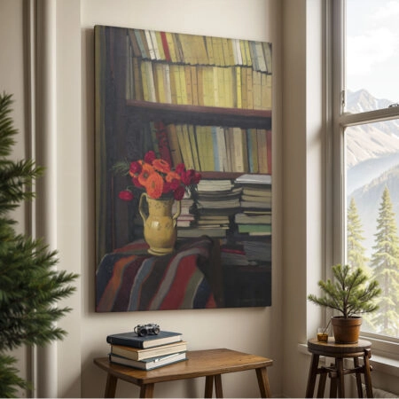 Πινακας σε καμβά FELIX VALLOTTON - LA BIBLIOTHEQUE