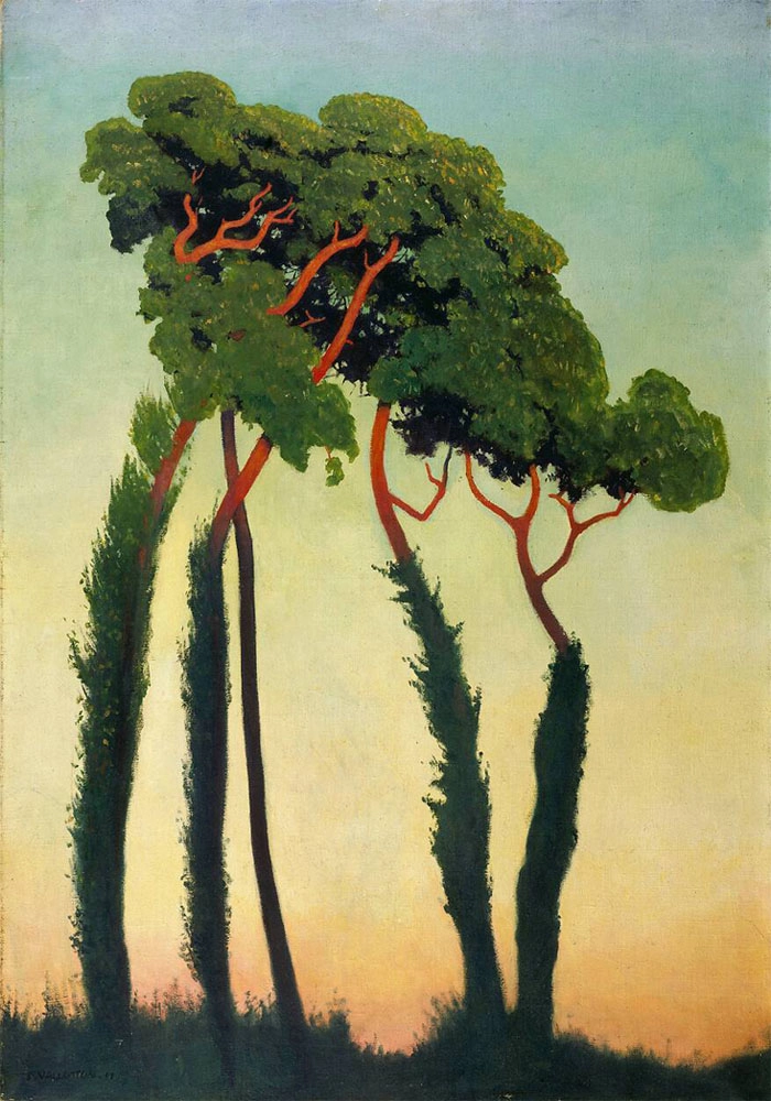 Πινακας σε καμβά FELIX VALLOTTON - PINS PARASOLS