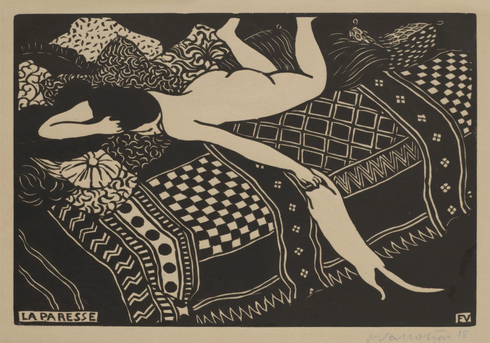 Πινακας σε καμβά FELIX VALLOTTON - THE LAZINESS