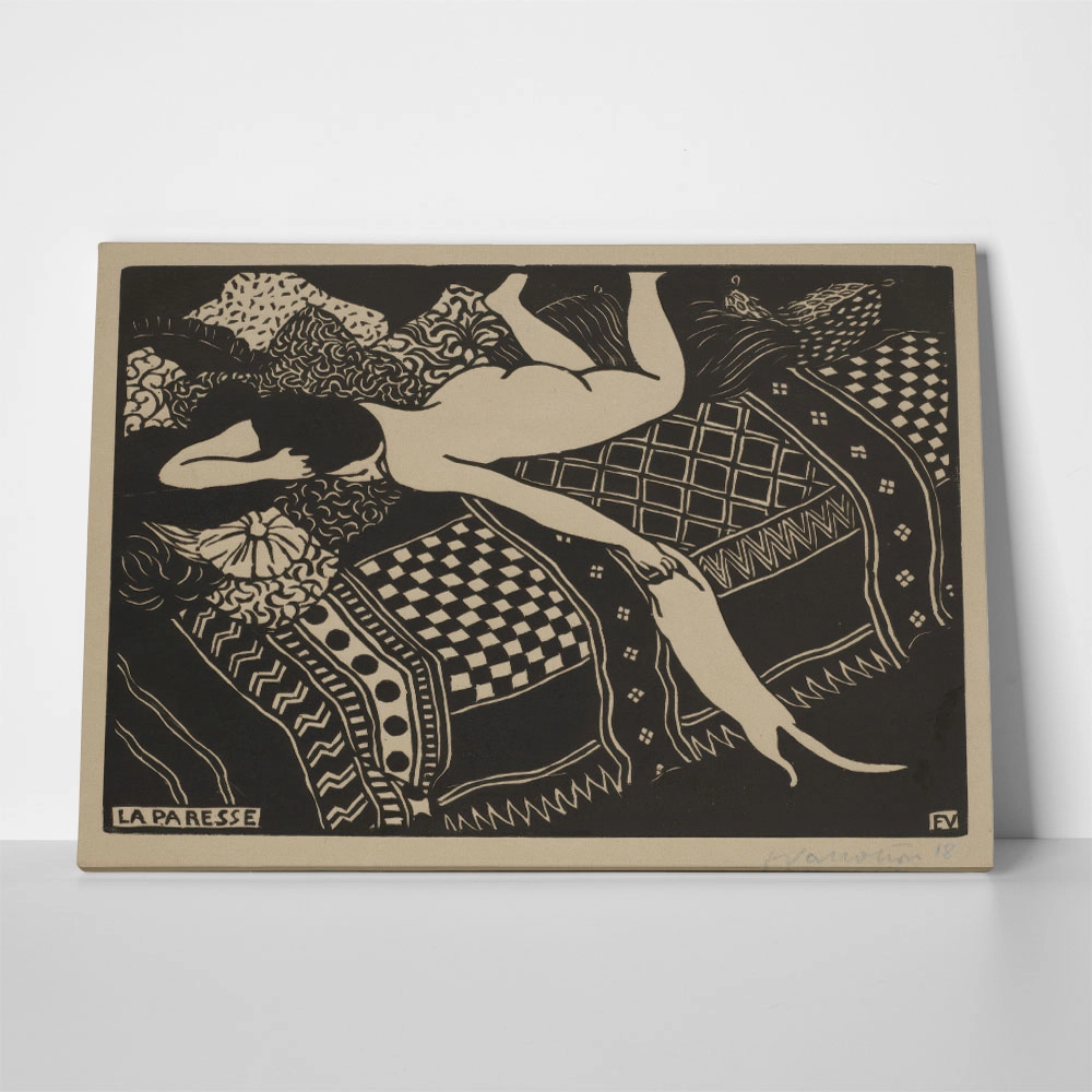 Πινακας σε καμβά FELIX VALLOTTON - THE LAZINESS