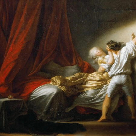 Πινακας σε καμβά FRAGONARD - LE VERROU - Αλλοι ζωγραφοι Sticky 6