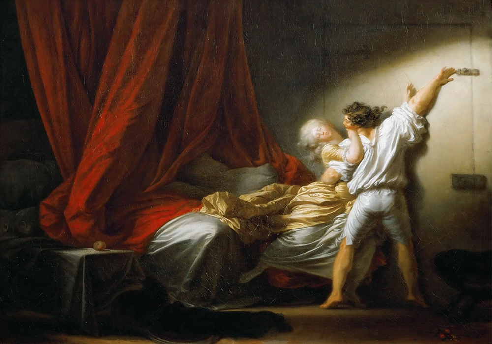 Πινακας σε καμβά FRAGONARD - LE VERROU