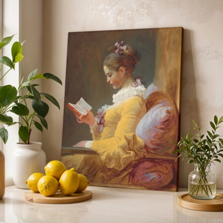 Πινακας σε καμβά FRAGONARD - THE READER