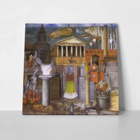 Πίνακας σε καμβά FRIDA KAHLO - MY DRESS HANGS THERE - Frida Kahlo Sticky 1