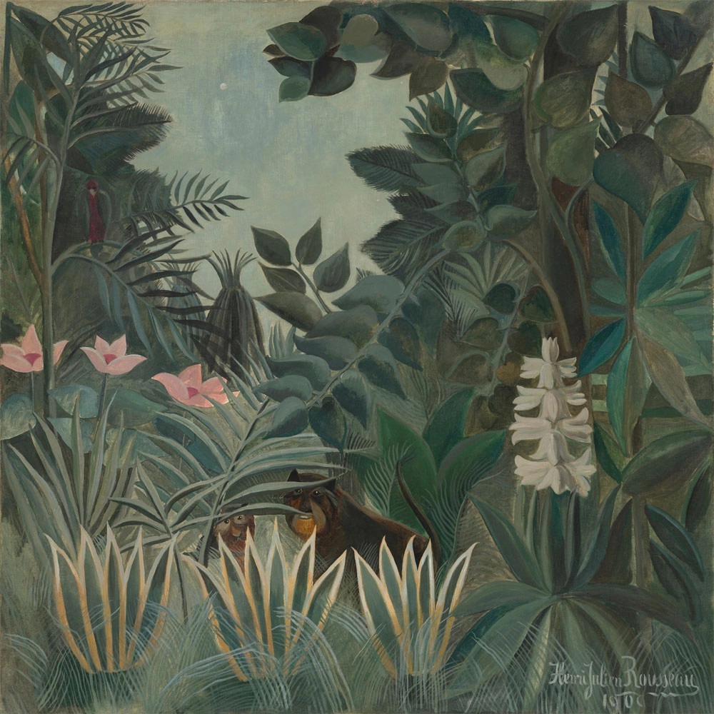 Πίνακας σε καμβά HENRI ROUSSEAU - THE EQUATORIAL JUNGLE