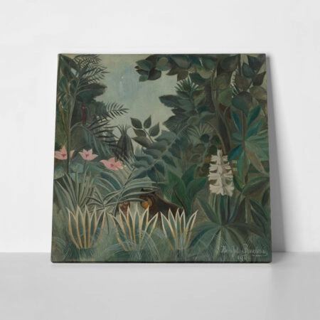 Πίνακας σε καμβά HENRI ROUSSEAU - THE EQUATORIAL JUNGLE - Αλλοι ζωγραφοι Sticky 1