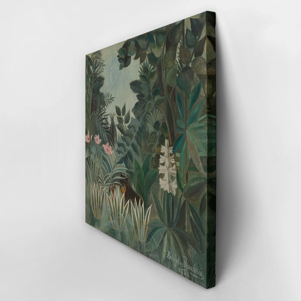 Πίνακας σε καμβά HENRI ROUSSEAU - THE EQUATORIAL JUNGLE