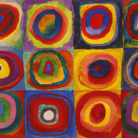 Πινακας σε καμβά KANDINSKY - SQUARES WITH CONCENTRIC CIRCLES - Wassily Kandinsky Sticky 6