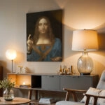 Πινακας σε καμβά LEONARDO DA VINCI - SALVATOR MUNDI