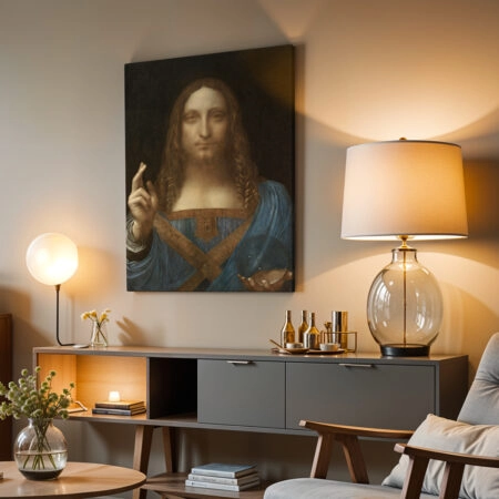Πινακας σε καμβά LEONARDO DA VINCI - SALVATOR MUNDI