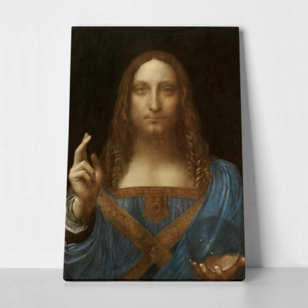 Πινακας σε καμβά LEONARDO DA VINCI - SALVATOR MUNDI - Leonardo Da Vinci Sticky 1