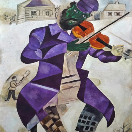 Πινακας σε καμβά MARC CHAGALL - GREEN VIOLINIST - Αλλοι ζωγραφοι Sticky 6