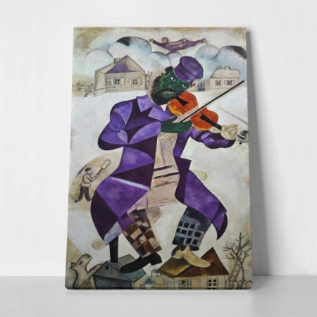 Πινακας σε καμβά MARC CHAGALL - GREEN VIOLINIST - Αλλοι ζωγραφοι Sticky 1