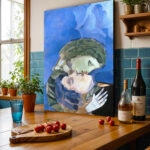 Πινακας σε καμβά MARC CHAGALL - LES AMOUREUX 1916
