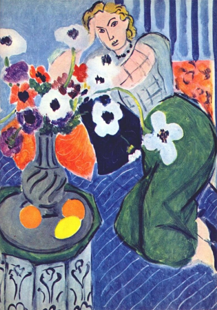 Πινακας σε καμβά MATISSE - ODALISQUE BLUE HARMONY