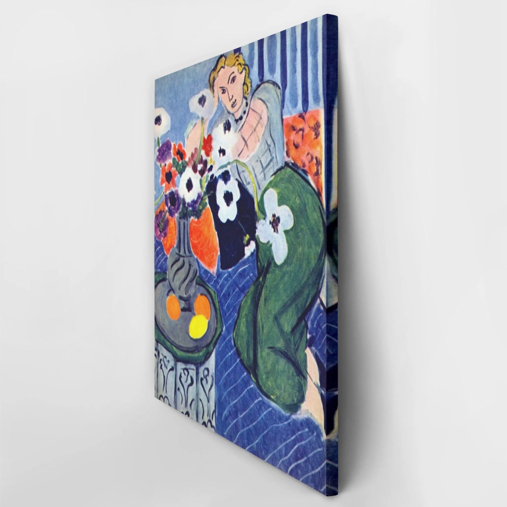 Πινακας σε καμβά MATISSE - ODALISQUE BLUE HARMONY