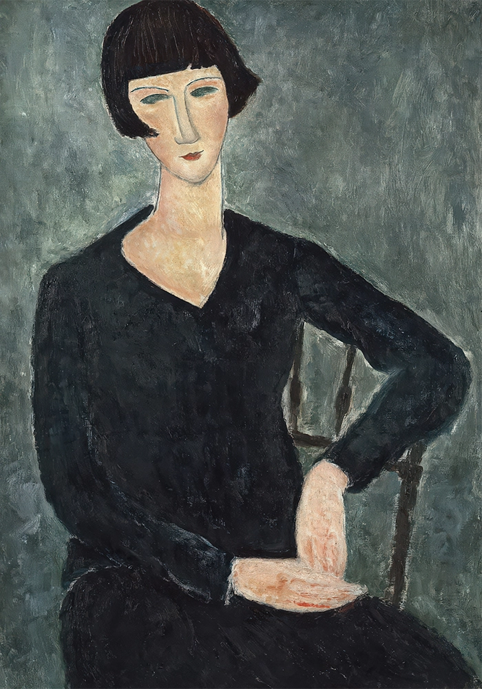 Πινακας σε καμβά MODIGLIANI - WOMAN IN BLUE DRESS