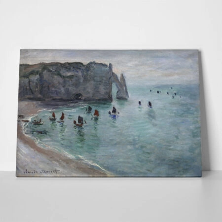 Πινακας σε καμβά MONET - FISHING BOATS LEAVING THE HARBOUR - Monet Claude Sticky 1