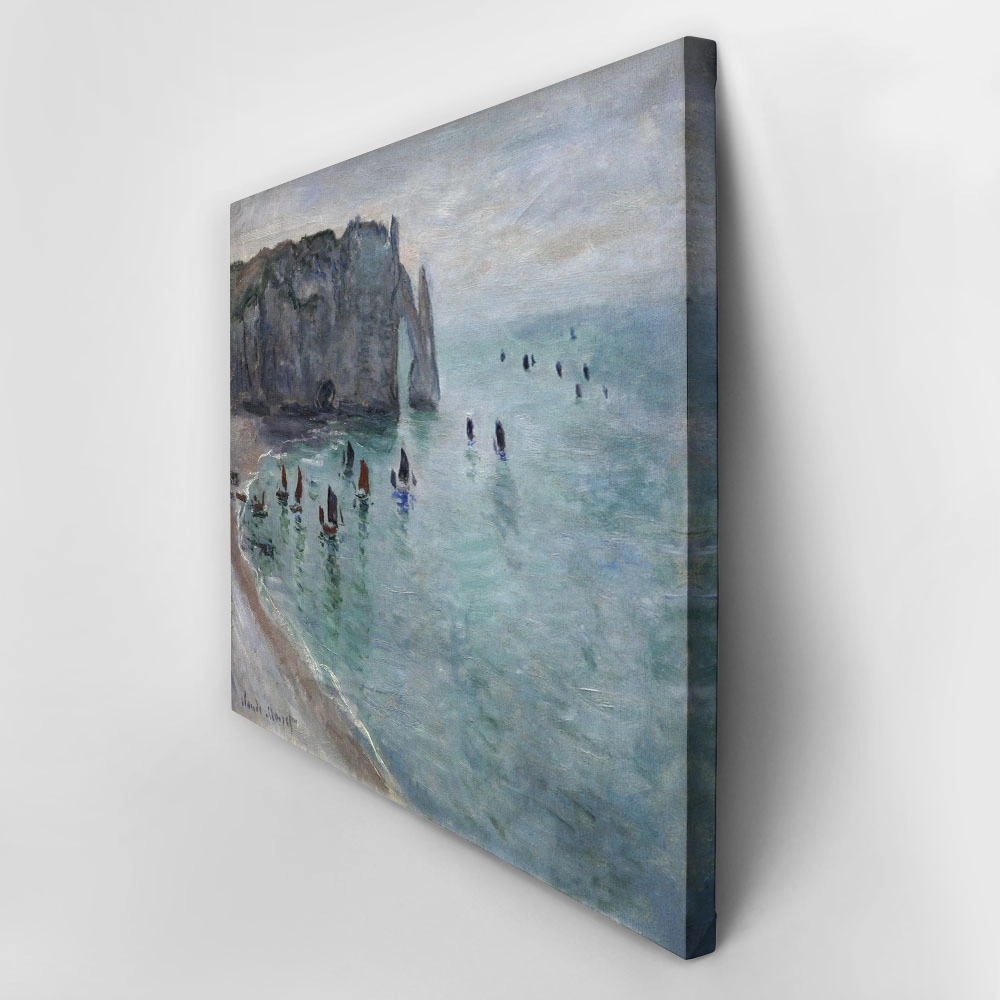 Πινακας σε καμβά MONET - FISHING BOATS LEAVING THE HARBOUR