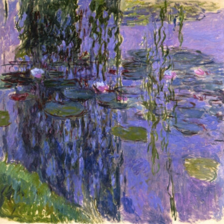 Πίνακας σε καμβά MONET - WATER LILIES 1919 - Monet Claude Sticky 6