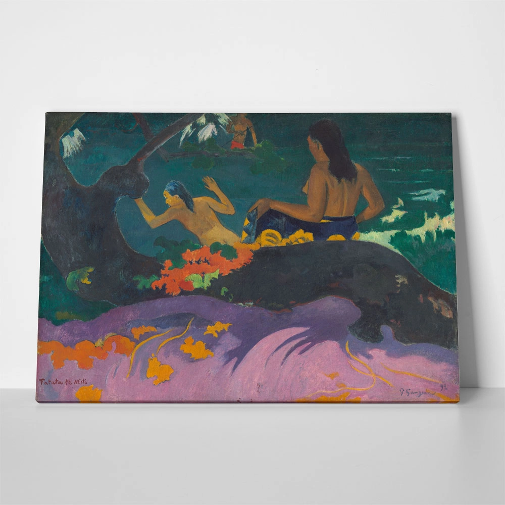 Πινακας σε καμβά PAUL GAUGUIN - BY THE SEA